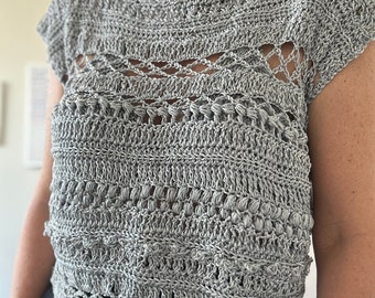 Crochet pattern for blouse (video tutorial and PDF)
