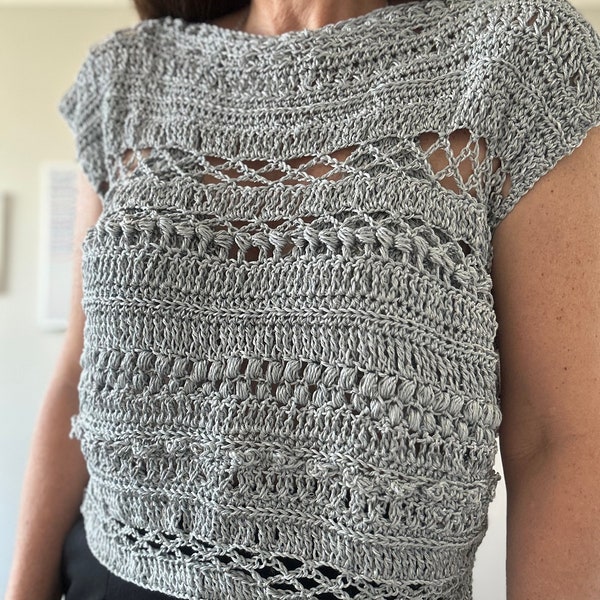 Blusa Tebas a crochet