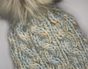 Spanish pattern for knitting a braided hat (video and PDF)