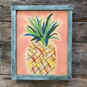 Colorful Pineapple Wall Art