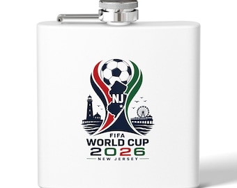 New Jersey Soccer World Cup 2026 Flask Stainless Steel 6oz | Game Day