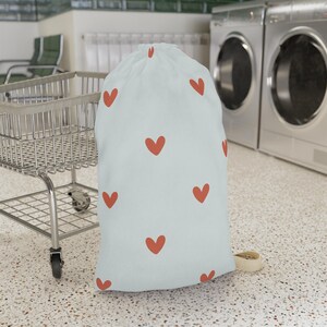 Joli sac à linge en forme de coeur, sac de rangement élégant, sac de voyage, sac cadeau de rentrée