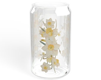 Spring Flora Bouquet Trinkglas, 16oz