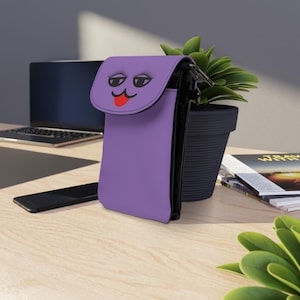 Cartera elegante para celular: monedero lindo y práctico para uso diario, ideal para salidas, billetera de viaje, accesorio elegante, regalo divertido.