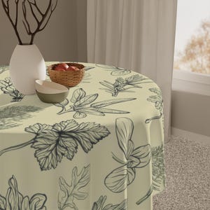 Summer Tropical Tablecloth, Kitchen Linen, Table Cover, Table Essential, Kitchen Decor, Table Top Accessory, Gift Idea