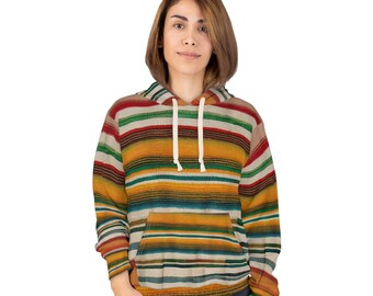 Traditional Cinco De Mayo Colors Unisex Pullover Hoodie (AOP)