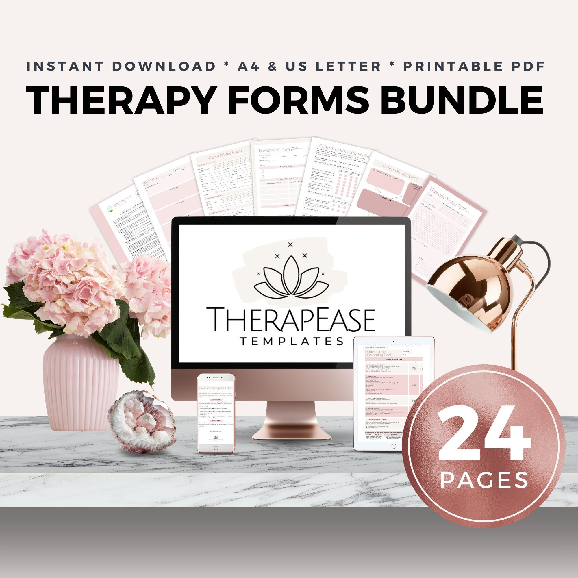 Counseling Forms & Paperwork Bundle, Therapist Paperwork Bundle, Forms ...