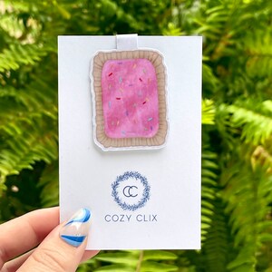 Poptart - Watercolor Magnetic Bookmark for Book Lovers