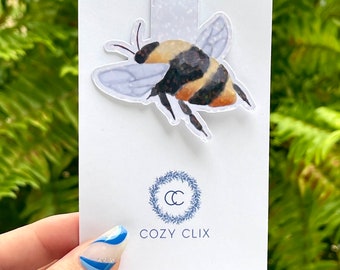 Bee - Watercolor Magnetic Bookmark for Book Lovers