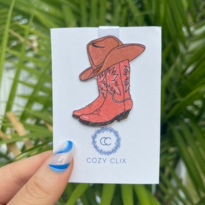 Cowgirl Boot - Magnetic Bookmark for Book Lovers