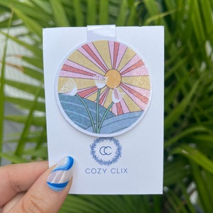 Boho Sun Scene - Magnetic Bookmark for Book Lovers