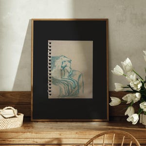 Greyhound Illustration – Modern Dog Art Print, Gift for Greyhound Lovers, Sighthound Wall Art, Whippet, Lurcher, Rustic Vintage Dog Decor
