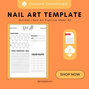 Nail Art Template 2