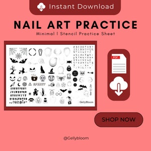 Halloween Nail Art Stencil