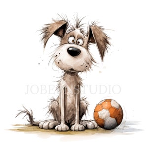 Crazy Dog Clipart PNG Bundle 15 JPG de alta calidad, café de perros gruñones divertidos, descarga digital, creación de tarjetas, medios mixtos, artesanía de papel digital / 112