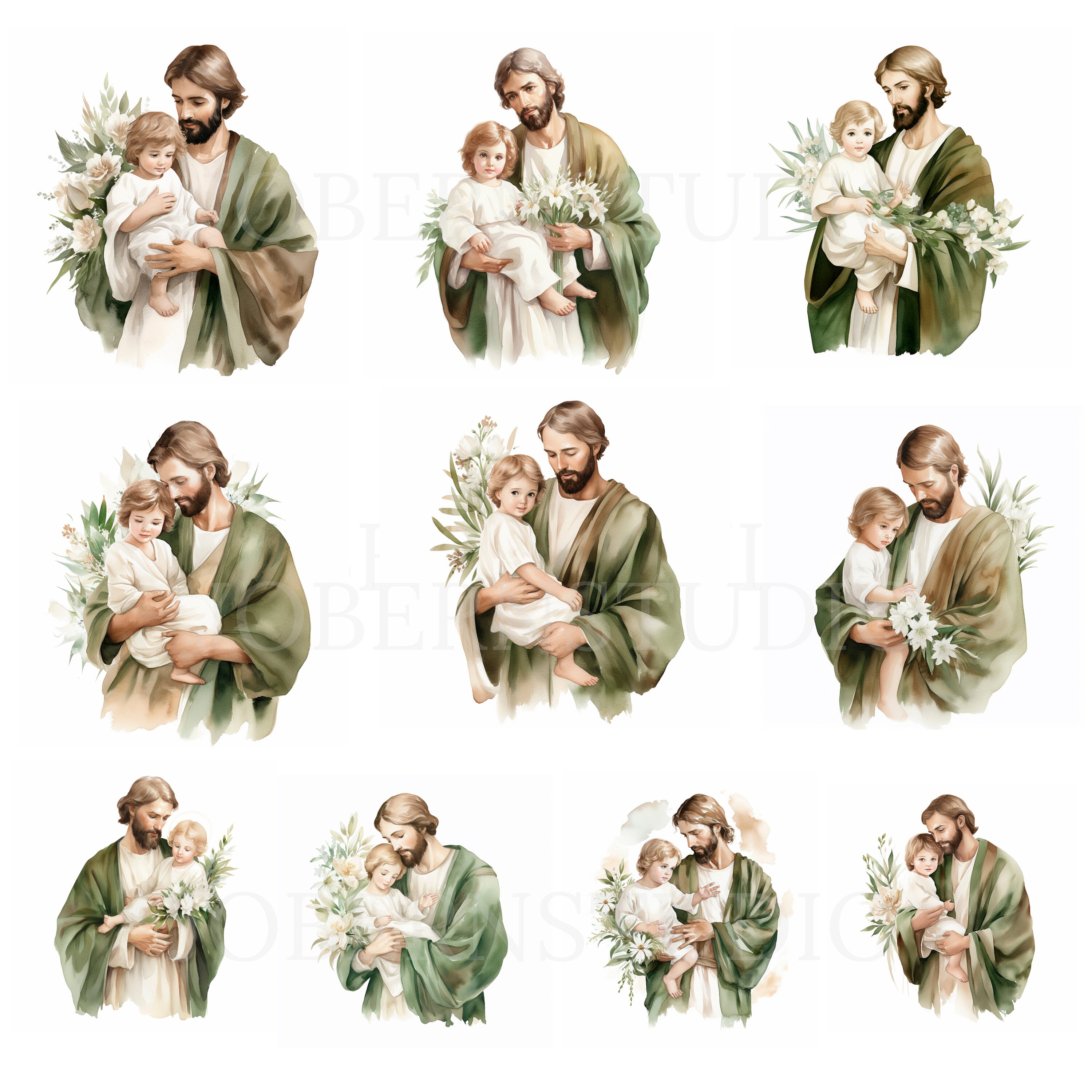 Saint Joseph Clipart Bundle 15 High Quality PNG Saint Joseph With Saint Joseph Clipart Bundle 15 High Quality PNG Saint Joseph With