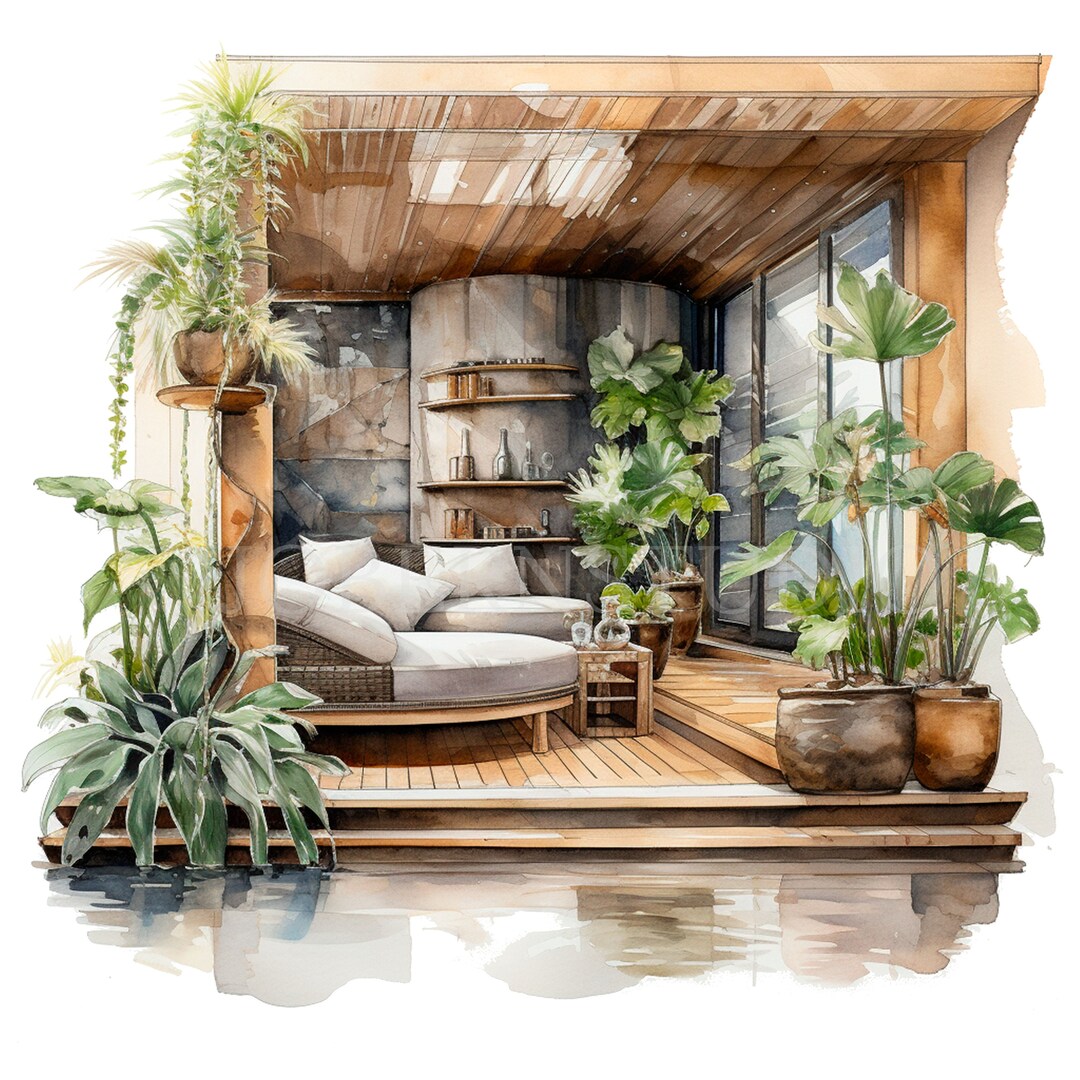 Green Spring Spa Clipart Png,bundle 17 High Quality,digital Download