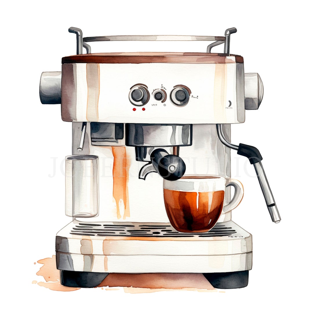 Coffee Espresso Machine Clipart Png,bundle 15 High Quality,vintage