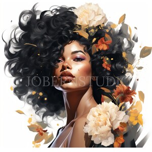 Black Woman Fashion Clipart PNG,Bundle 10 alta qualità,Bundle acquerello, Download digitale, Creazione di cartoline,Creazione di carta digitale,Adesivi/ 201