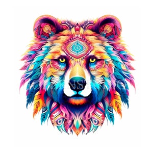 Clipart animali Mandala, bundle 15 PNG di alta qualità, animali acquerello, adesivi stampabili, download digitale, creazione di cartoline, creazione di carta digitale/383