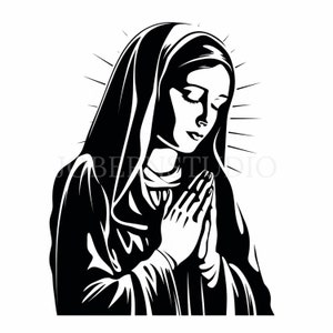 Clipart Vergine Maria, bundle 10 PNG di alta qualità, Nostra Signora Guadalupe, download digitale, creazione di cartoline, supporti misti, artigianato in carta digitale/ 441