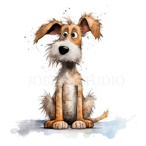 Crazy Dog Clipart PNG Bundle 15 JPG de alta calidad, bola de perros gruñones divertidos, descarga digital, creación de tarjetas, medios mixtos, artesanía de papel digital / 112