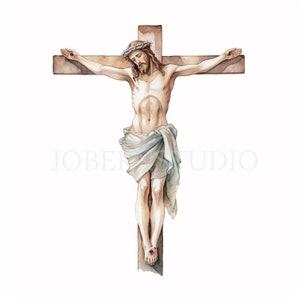 Crocifisso Croce Clipart Bundle 15 PNG di alta qualità, Croce Crocifisso Gesù, Adesivo, Download digitale, Creazione di carte, Supporti misti, Carta digitale/ 313