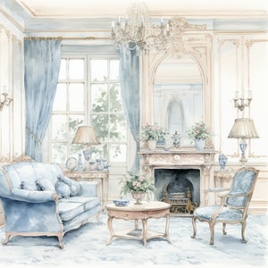 Ensemble de 15 images JPG de haute qualité pour le salon, décoration d'intérieur aquarelle, design d'intérieur, téléchargement numérique, fabrication de cartes, créations créatives en papier numérique | 115