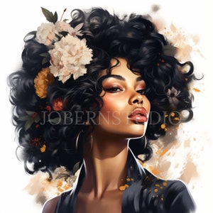 Black Woman Fashion Clipart PNG,Bundle 10 alta qualità,Bundle acquerello, Download digitale, Creazione di cartoline,Creazione di carta digitale,Adesivi/ 201