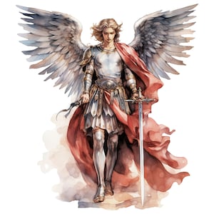 Pacchetto Clipart San Michele 13 PNG di alta qualità, San Michele Arcangelo, Download digitale, Creazione di cartoline, Supporti misti, Mestiere di carta digitale/ 341