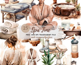 Cozy Winter Spa Clipart PNG,Bundle 25 High Quality JPG,Digital Download,Card Making,Mixed Media,Digital Paper Craft, Printable Stickers| 55