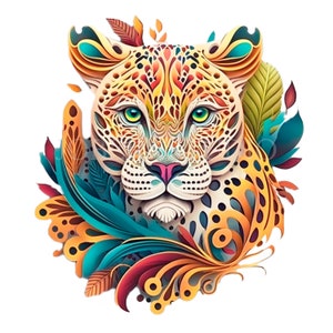 Clipart animali Mandala, bundle 15 PNG di alta qualità, animali acquerello, adesivi stampabili, download digitale, creazione di cartoline, creazione di carta digitale/383