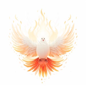 Pacchetto di clipart dello Spirito Santo 12 PNG di alta qualità, Colomba dell'acquerello di Pentecoste, Adesivo stampabile, Download digitale, Creazione di cartoline, Supporti misti/ 388