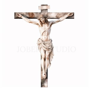Crocifisso Croce Clipart Bundle 15 PNG di alta qualità, Croce Crocifisso Gesù, Adesivo, Download digitale, Creazione di carte, Supporti misti, Carta digitale/ 313