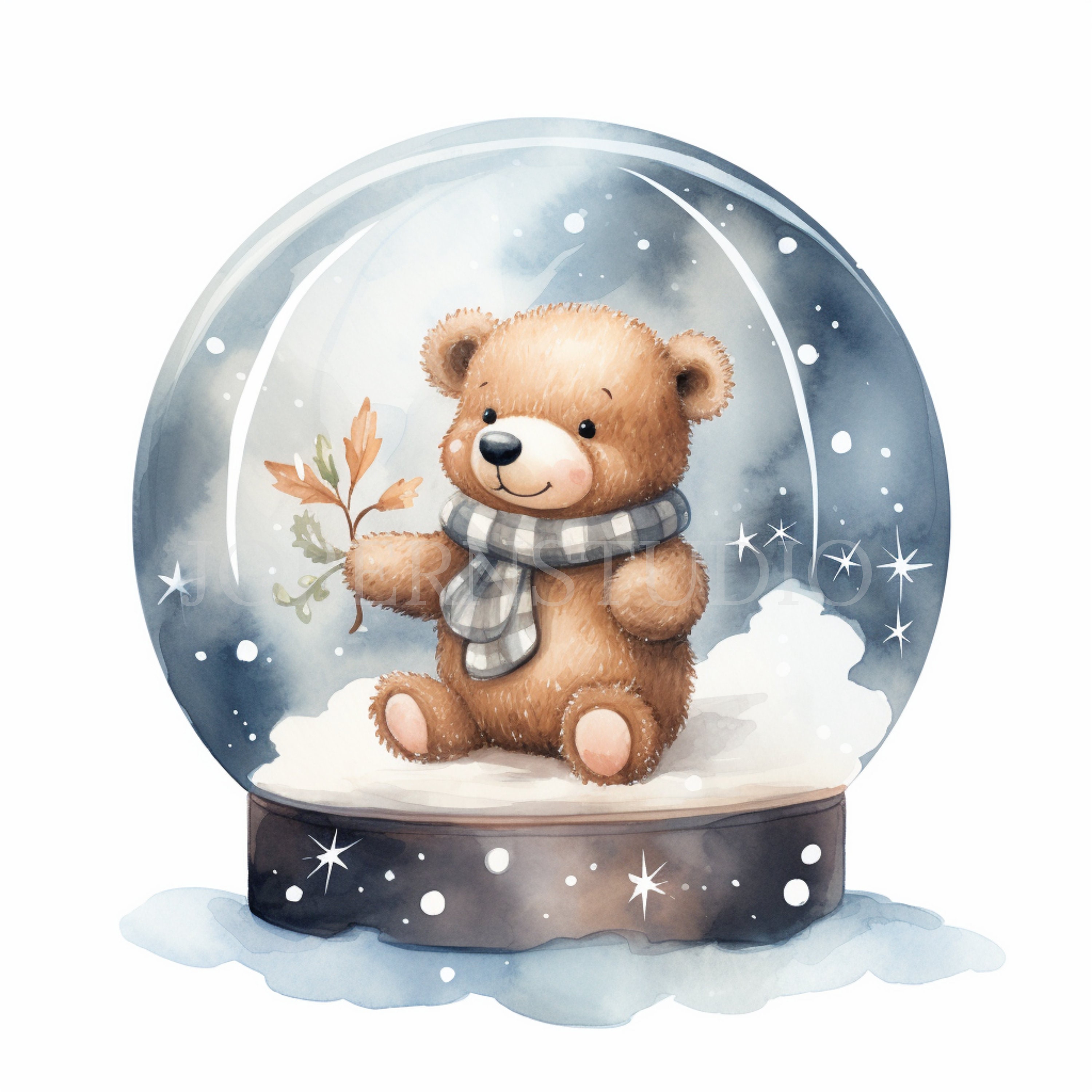 Teddy Bear Globe Clipart PNG Bundle 15 High Quality Jpg,digital