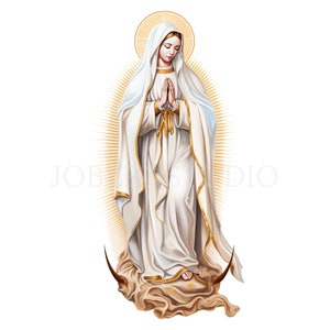 Nostra Signora di Guadalupe Clipart PNG,15 JPG di alta qualità,Download digitale,Adesivi stampabili,Creazione di cartoline, Supporti misti, Mestiere con carta digitale/ 47