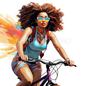 Black Woman Clipart PNG Bundle 10 Alta qualità, Download digitale di bella donna, Creazione di biglietti, Mestiere di carta digitale, Adesivi stampabili / 188