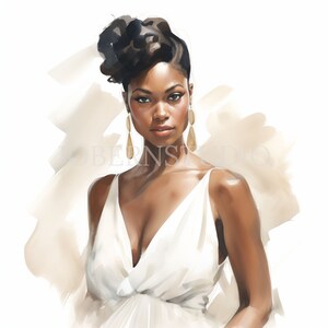 Black Woman Fashion Clipart PNG, Bundle 10 alta qualità, Bundle acquerello, Download digitale, Creazione di cartoline, Mestiere di carta digitale, Adesivi/195