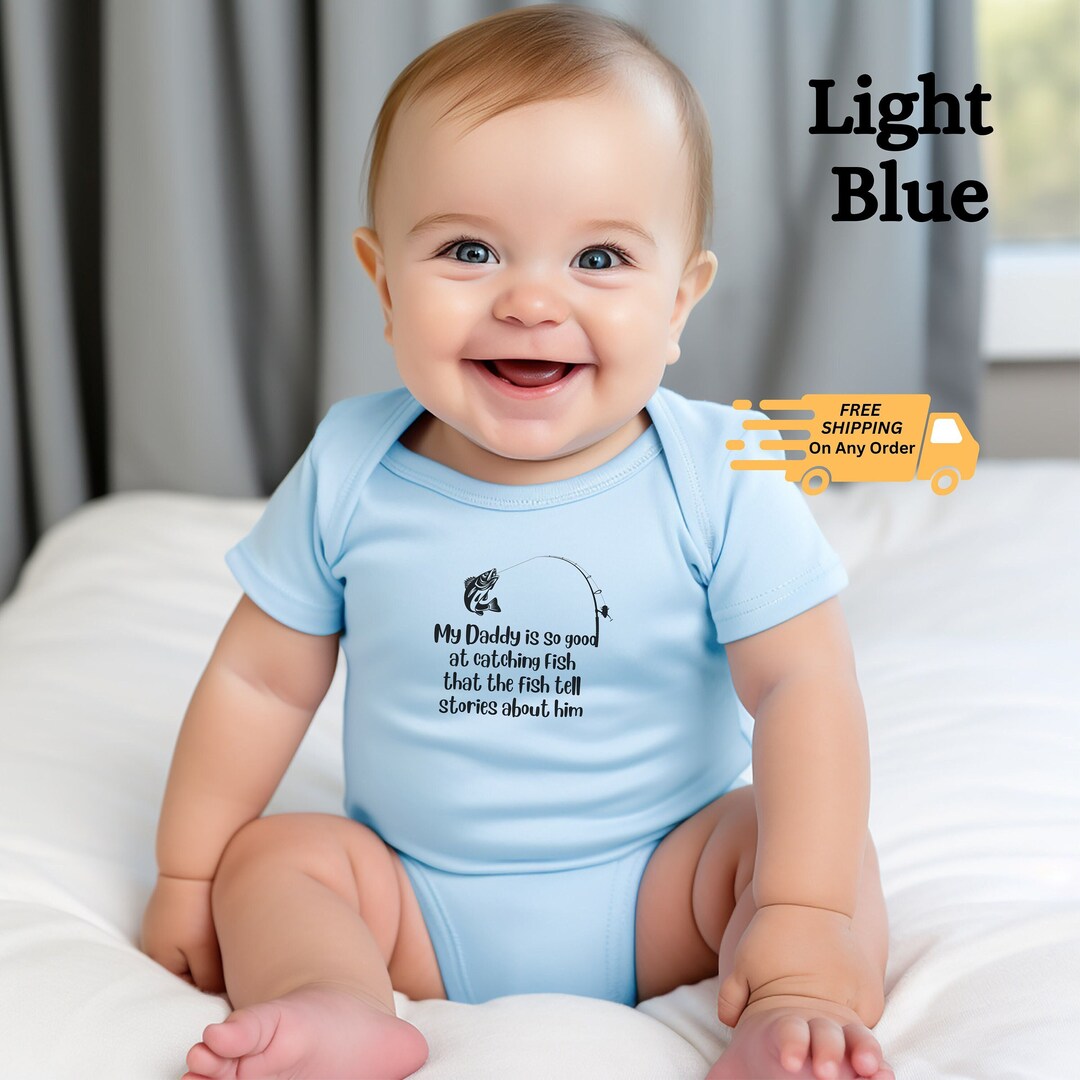 Funny Fishing Infant Body Suite, Fun for Daddy and Family, My Daddy is
