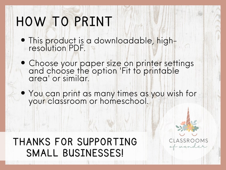 Parts of Speech Posters Warm, Boho Palette Etsy