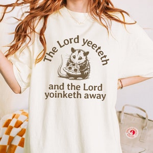 Le t-shirt graphique Lord Yoinketh, chemise cadeau Tiktok tendance GenZ surdimensionnée drôle vintage, t-shirt rétro Weirdcore Meme unisexe couleurs confort unisexe