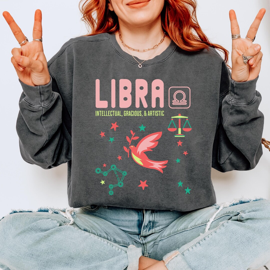 Libra Retro Libra Zodiac Digital Download PNG, Vintage Astrology Sublimation Design ...