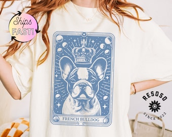 Comfort Colors French Bulldog Tarot Card T-shirt