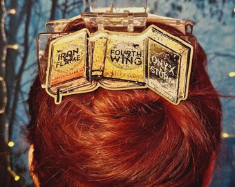Fourth Wing Books Hair Claw