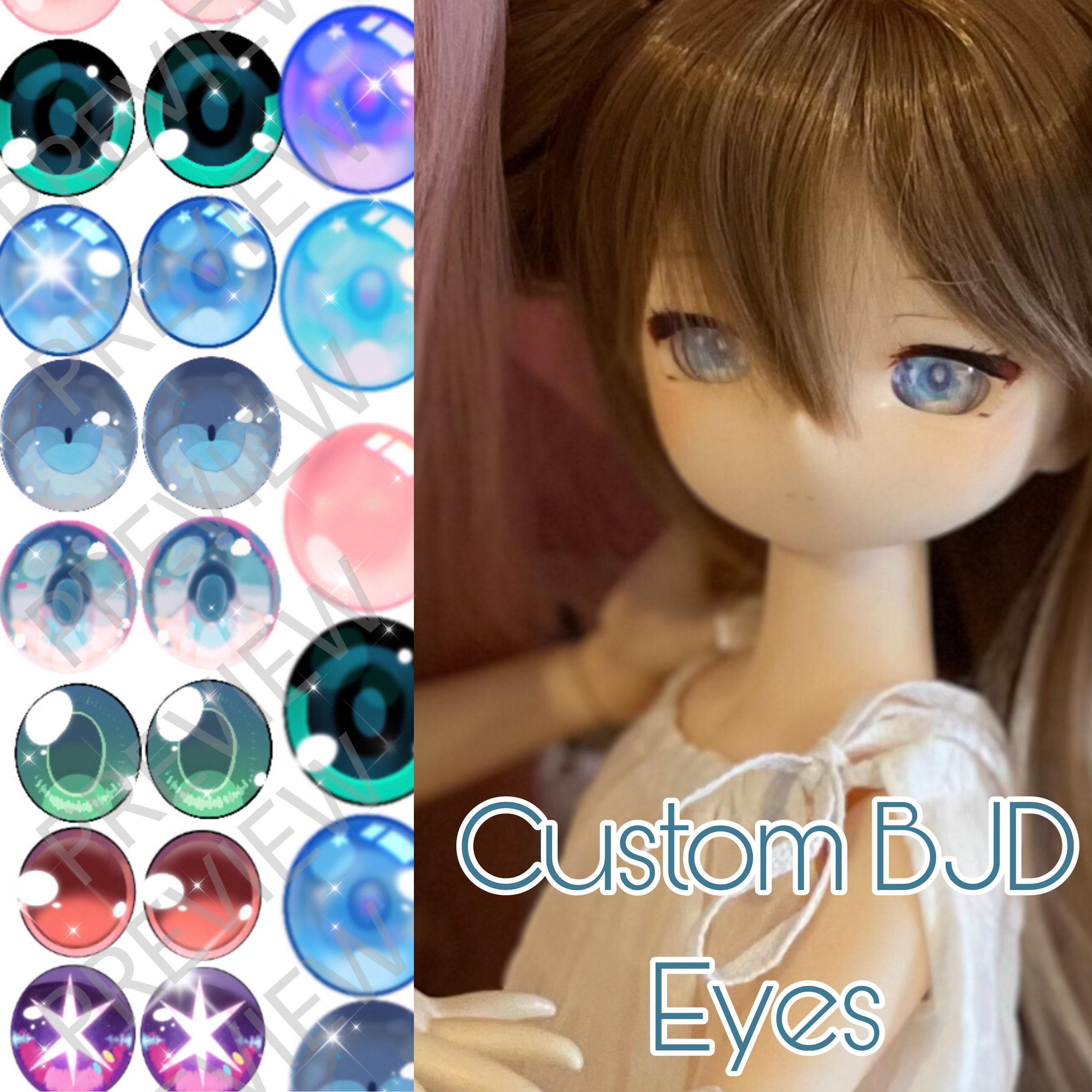 Anime Doll Eyes 8mm to 26mm Xenoblade3 Resin Eyes for Dollfie Dream Smart  Doll BJD Obitsu Goodsmile Nendoroid Accept Commission -  Norway
