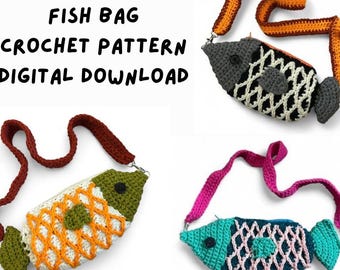 Crochet Fish Bag Pattern