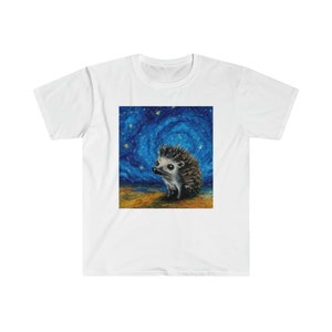 Hedgehog Starry Night T-Shirt | Van Gogh | Cute