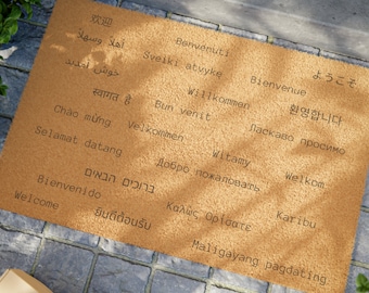 Welcome Doormat in 25 languages