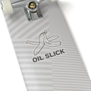 Oil Slick Decal, funny Sticker, Great for blank auto button, vehicle button sticker