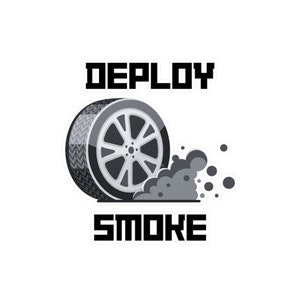 Deploy Smoke decal, funny sticker, perfect for blank vehicle button, Vinyl Decals